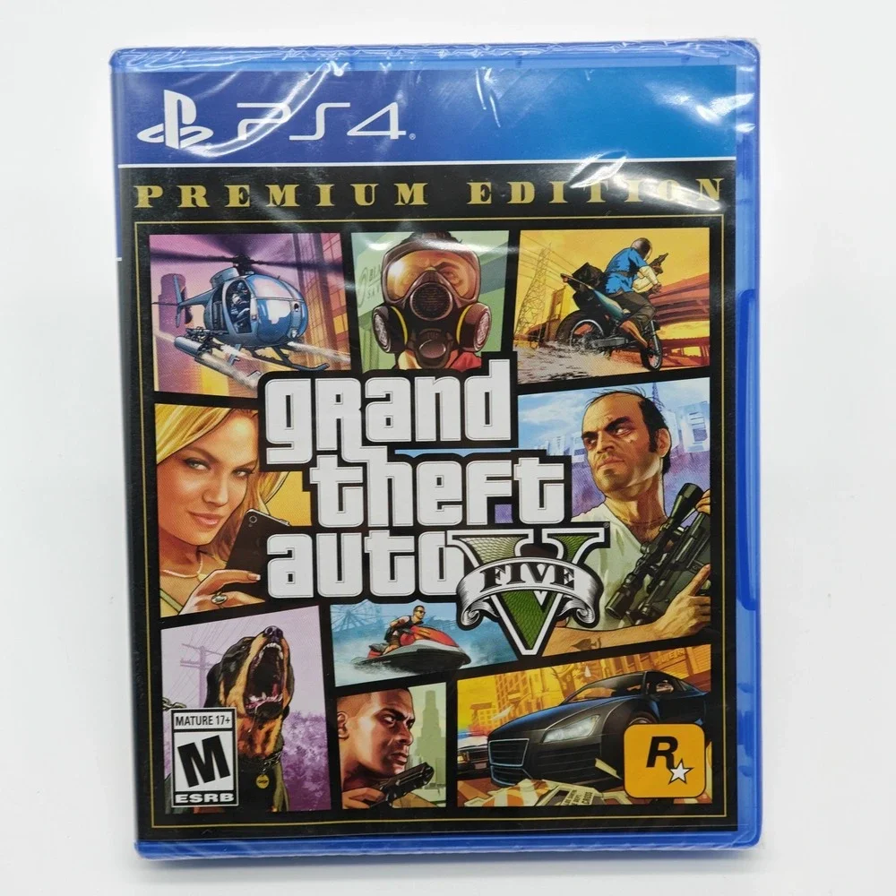 Grand Theft Auto V Premium Edition PS4 Brand New Factory Sealed GTA 5 US Version